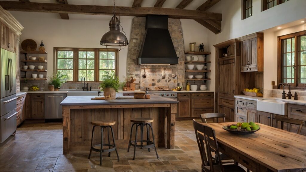 farmhouse/rustic kitchen design