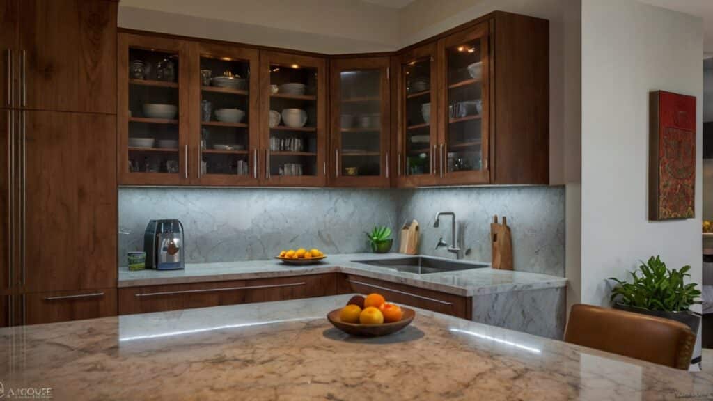 motion-activated lights under the cabinets