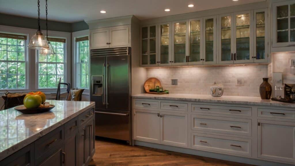 puck lights under the cabinets