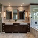 Double bathroom vanities