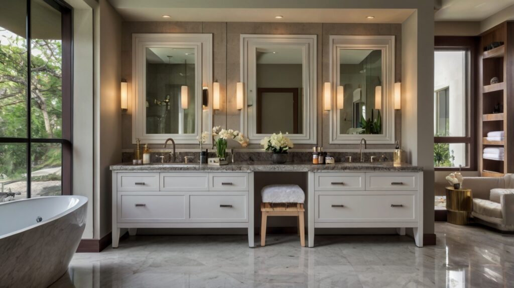 Spa-like Sanctuary double bathroom vanity 