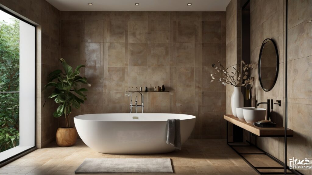 cozy bathroom featuring a sturdy wall finish