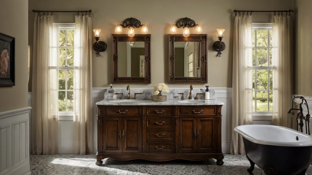 vintage elegance double bathroom vanity