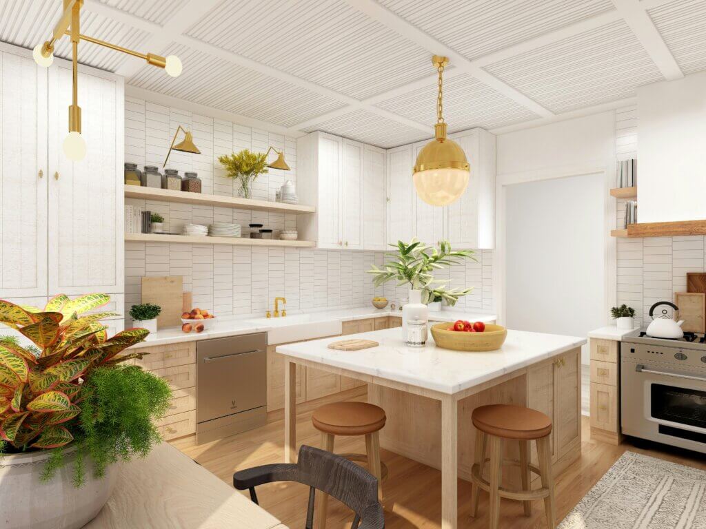Cozy Cottage Charm white kitchen design