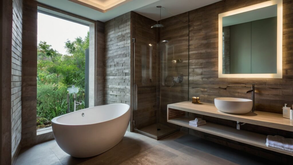 bathroom design featuring low-flow fixtures