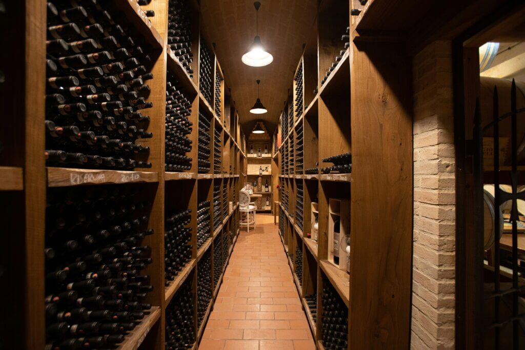 Wine cellar basement renovation