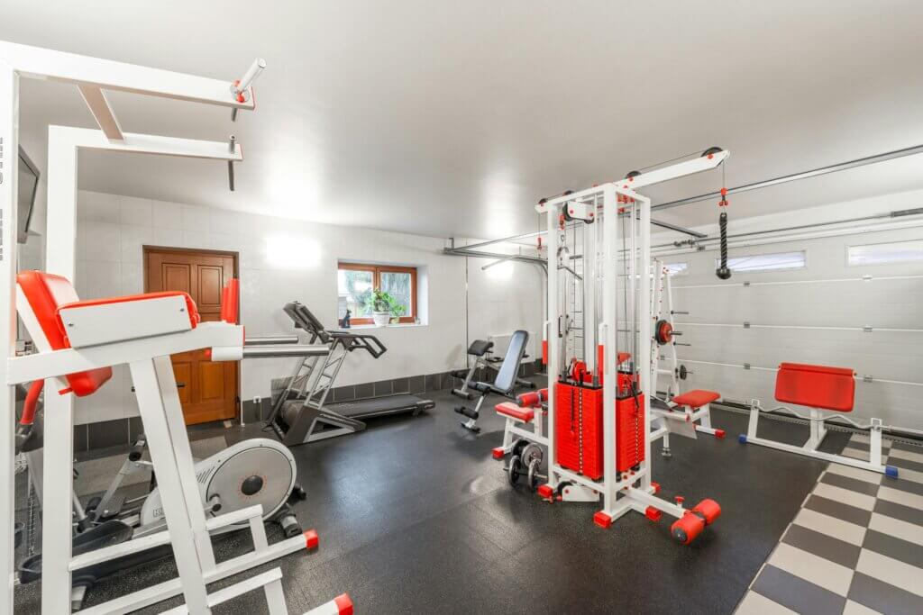 fitness studio basement remodeling