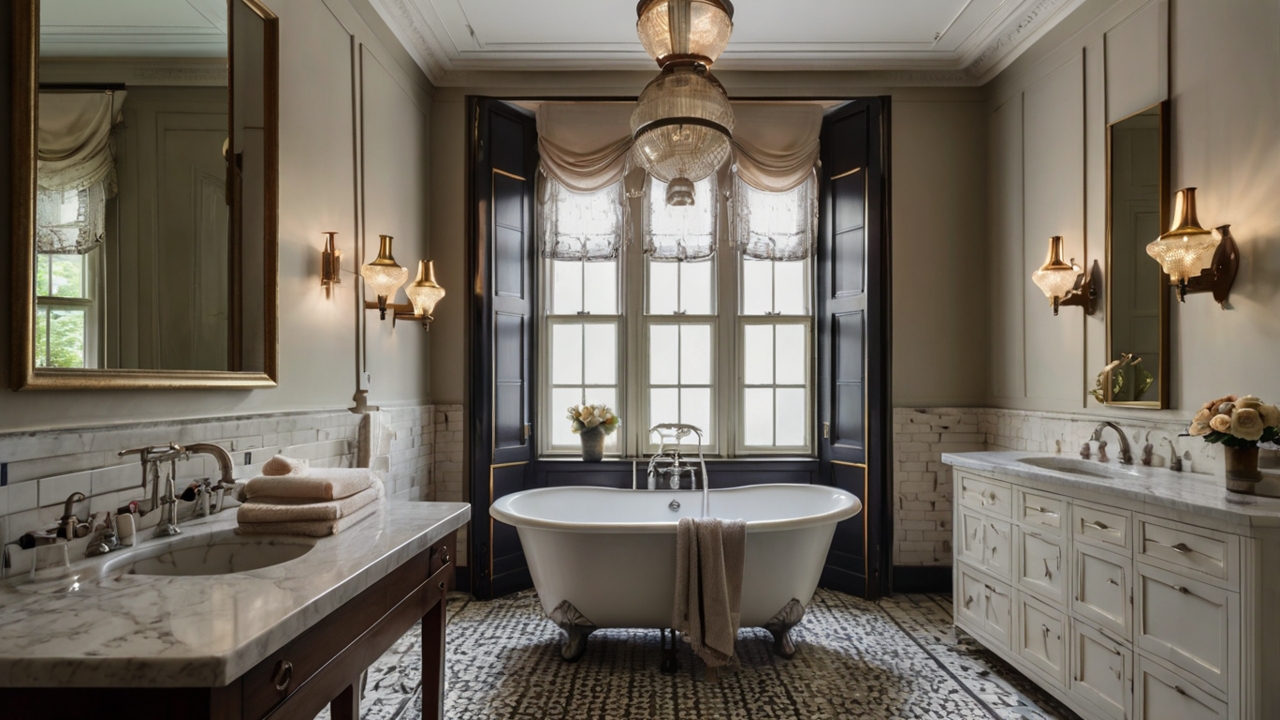 1920s vintage bathroom design