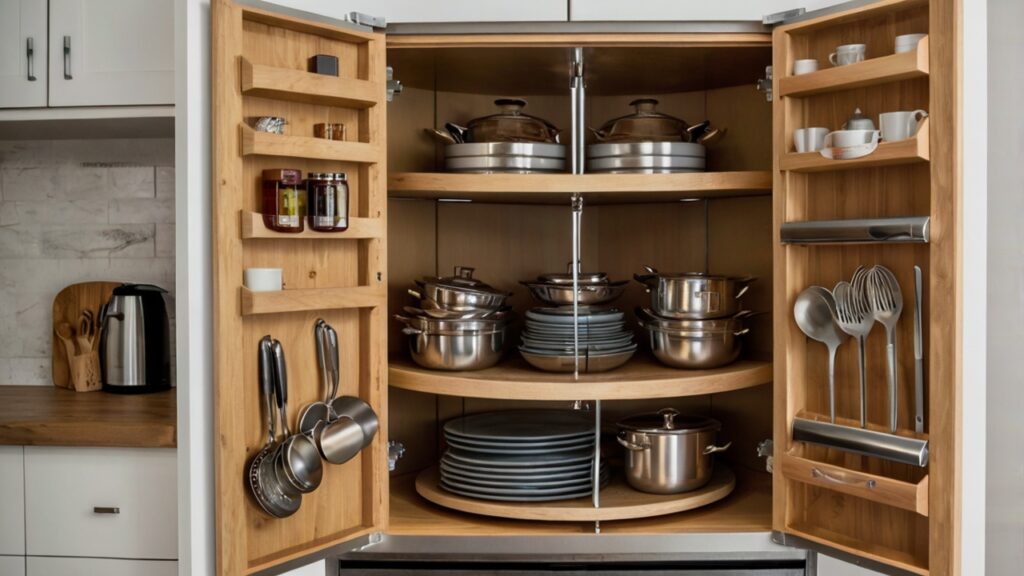 kitchen storage with drawer dividers