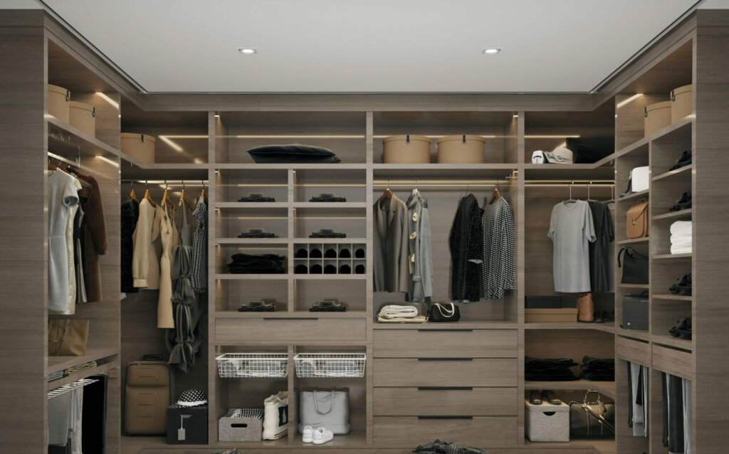 Minimalist closet design