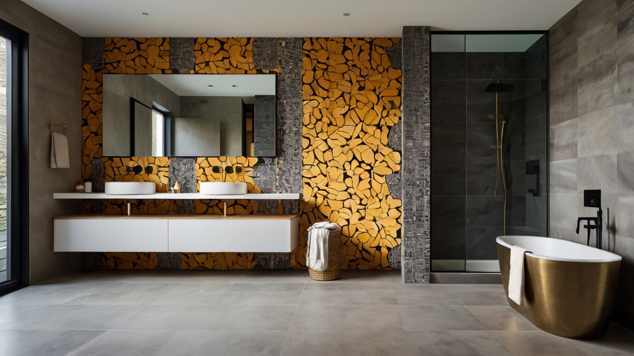 Statement Walls and Tile Trends in Modern Bathroom Design