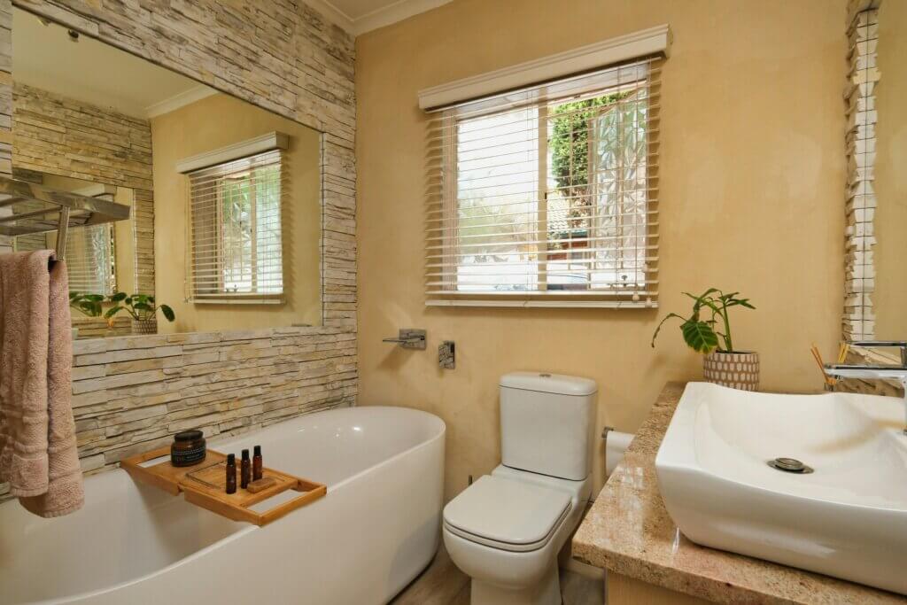 The Power of Aromatherapy and Plants in bathroom interior 