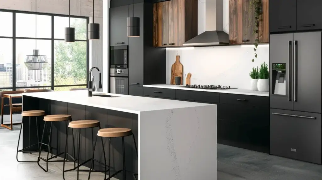 Integrated Appliances in kitchen cabinet trends