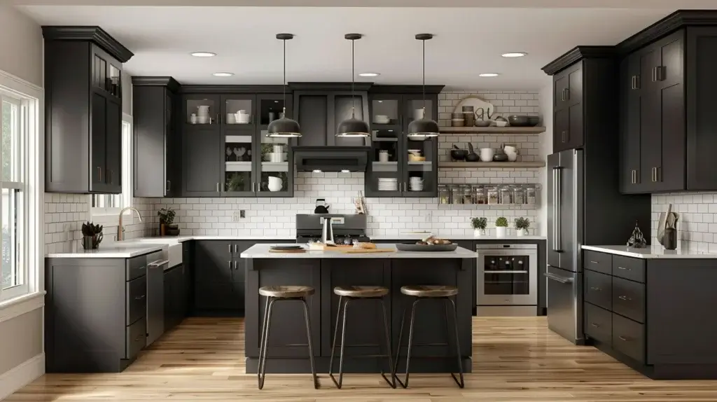 Open Shelving and Display in the Kitchen Layout