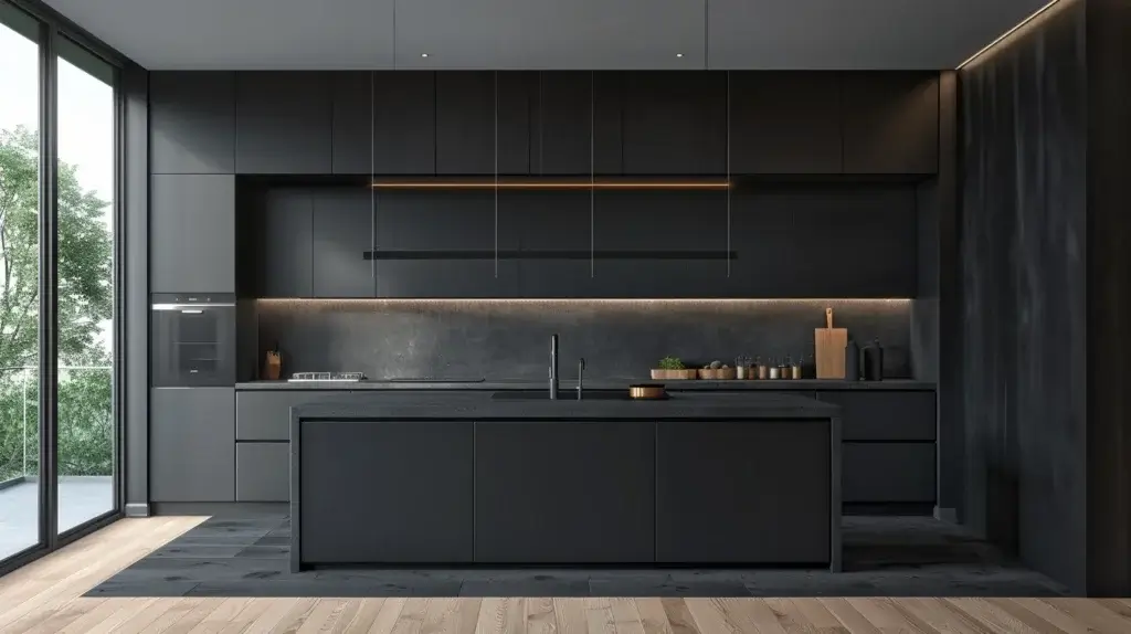 Matte Finishes in kitchen cabinet trends