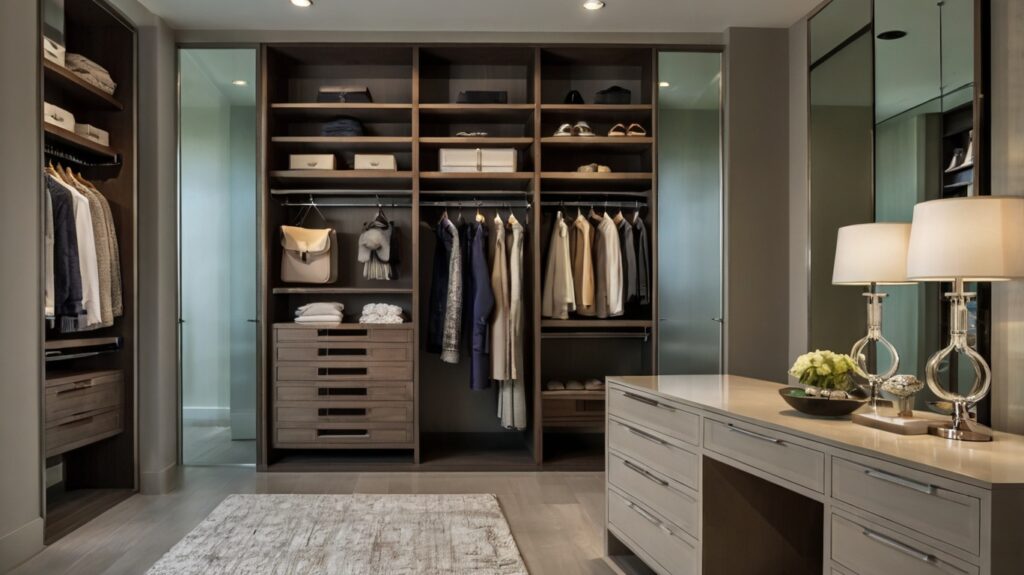 Contemporary Sophistication Walk-in Closet Design