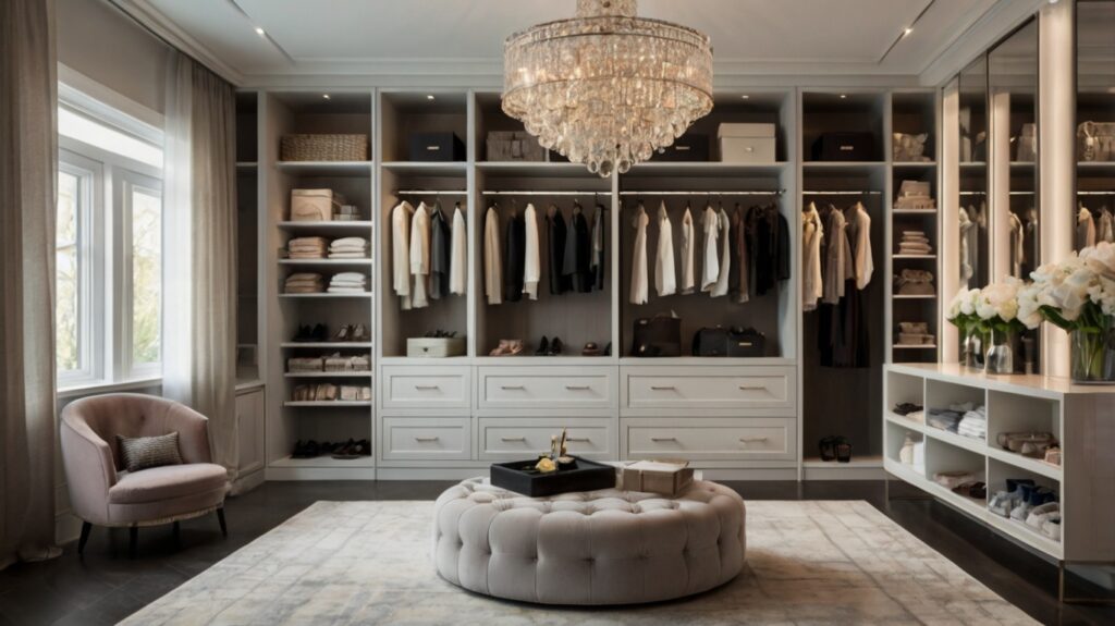 Modern Glamour with Walk-In Closet Design 