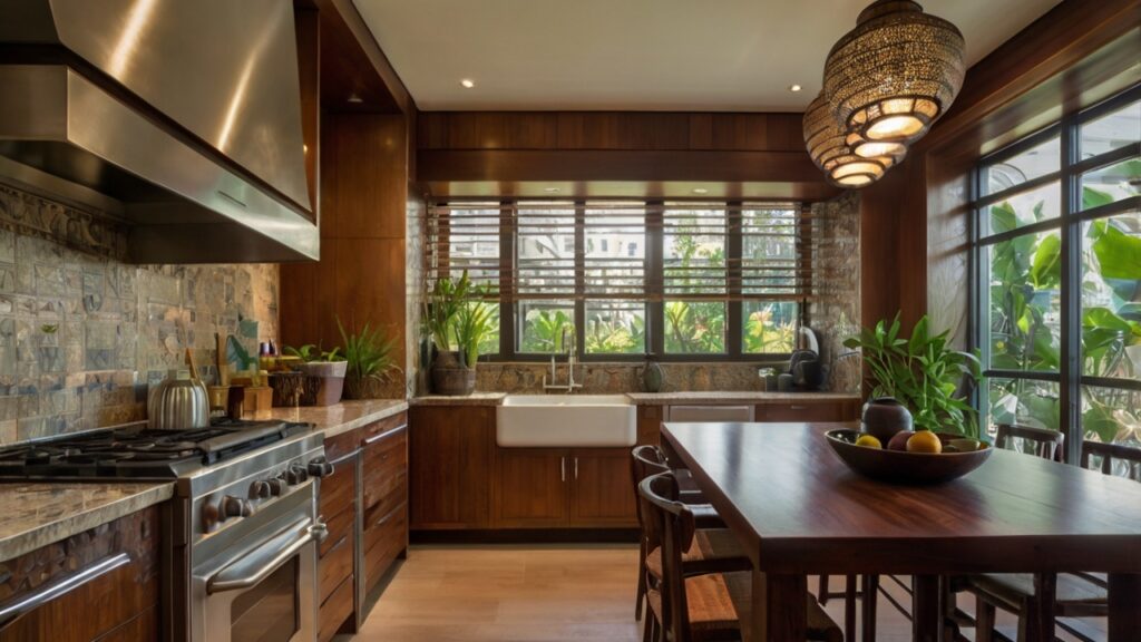 Tropical Southeast Asian Kitchen Design