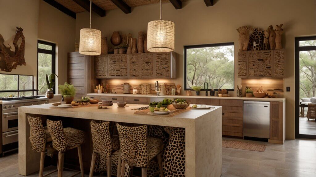 African Safari-Inspired Kitchen