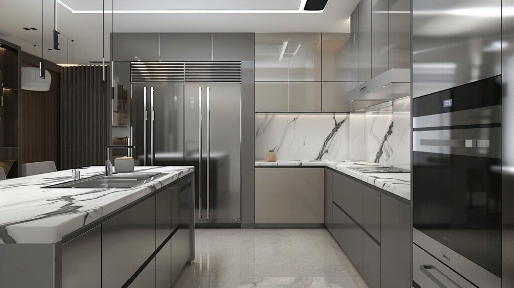 All-Stainless Steel Kitchen