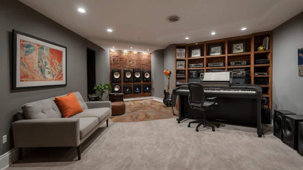 music studio and flexible furniture