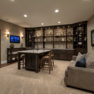 new basement remodeling project