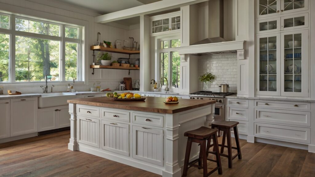 kitchen design featuring a modern farmhouse island