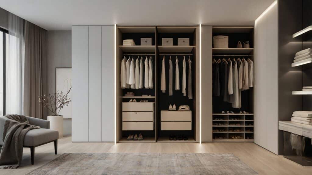 minimalist closet design featuring Capsule Closet Concept