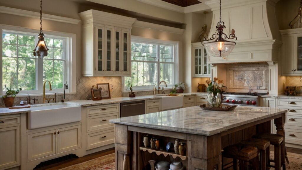 traditional kitchen design featuring classic fixtures and hardware